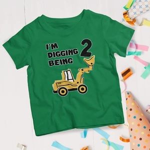 5/$20   2 Year Old Construction shirt